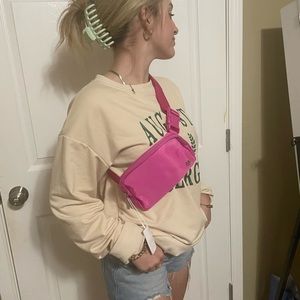 Lululemon bag . Hot pink .